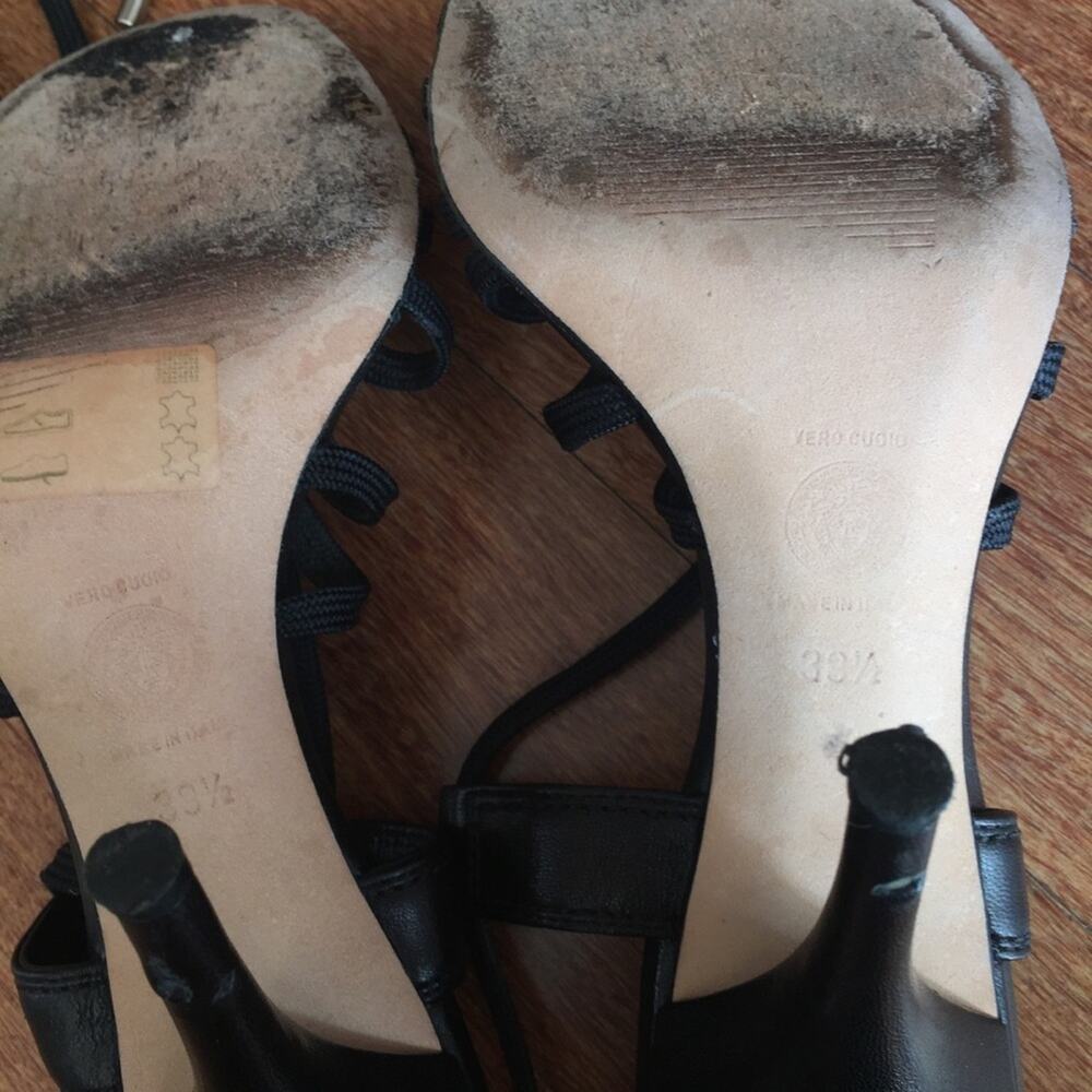 VERSACE Lace Up Heels EU 39.5 - fits 8 & 8.5 - Picture 6 of 8